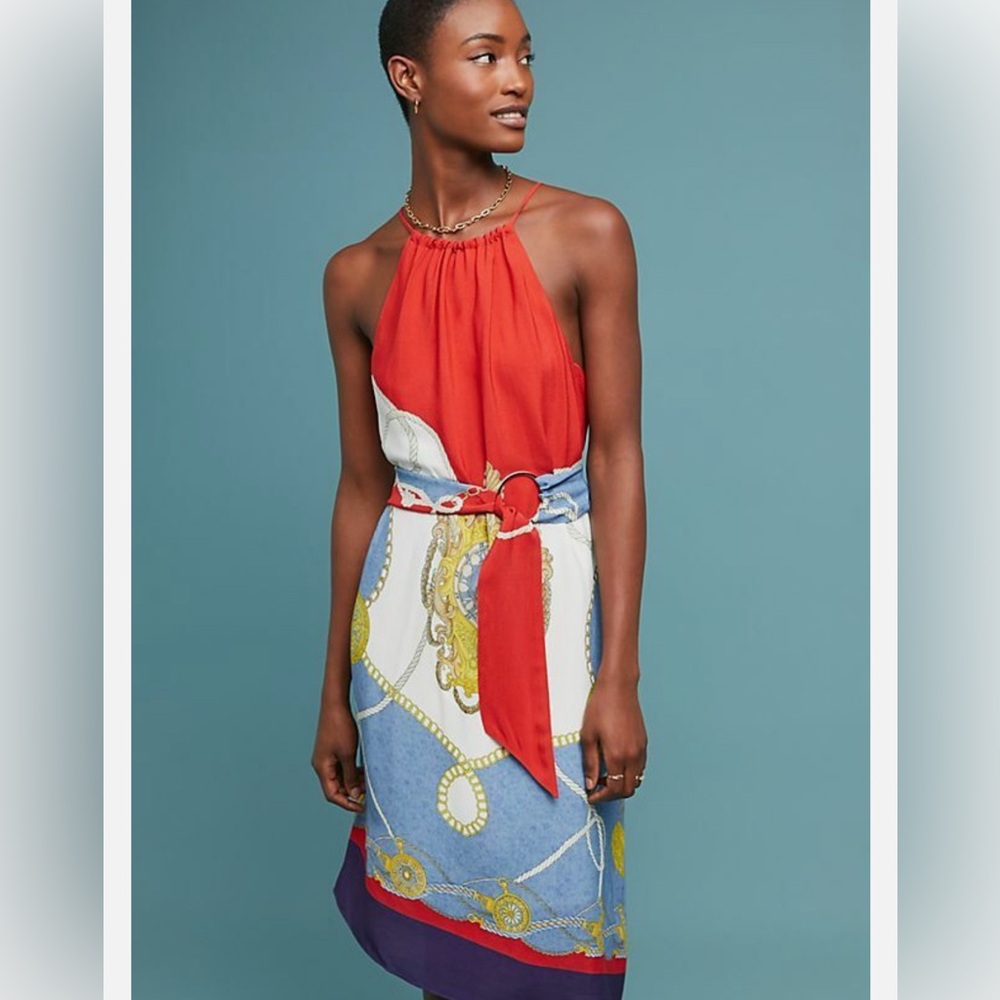 Maeve by Anthro Onsen scarf dress